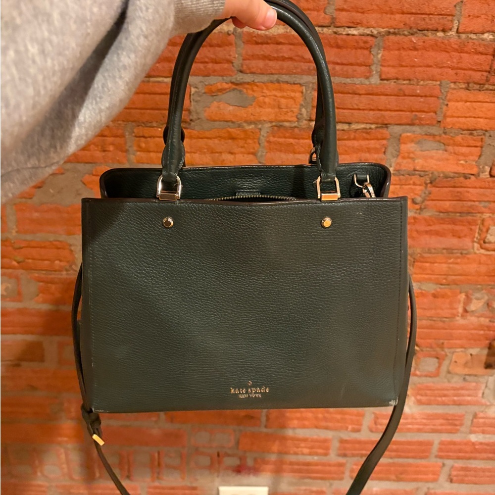 Kate Spade Leila Medium Triple Compartment Satchel Black